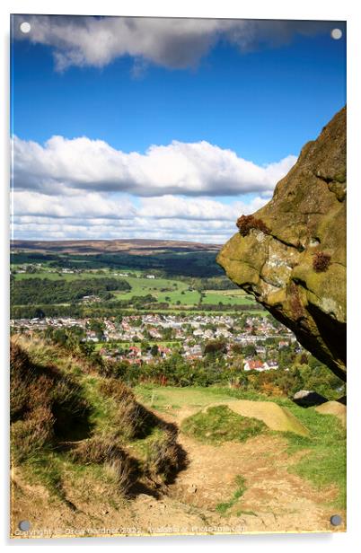 Ilkley Moor Acrylic by Drew Gardner