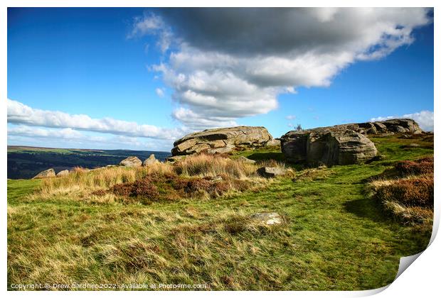 Ilkley Moor Print by Drew Gardner