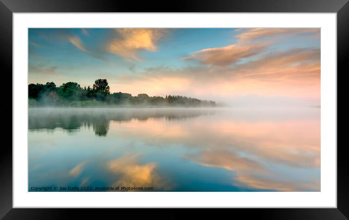 Sunrise at Forfar Loch Angus Scotland Framed Mounted Print by Joe Dailly