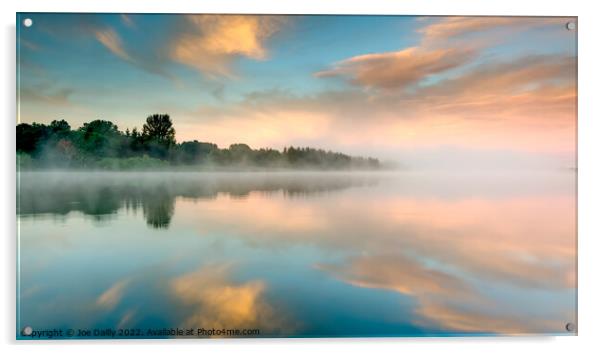 Sunrise at Forfar Loch Angus Scotland Acrylic by Joe Dailly