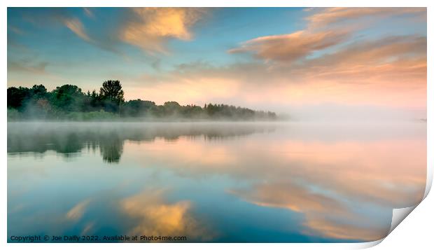 Sunrise at Forfar Loch Angus Scotland Print by Joe Dailly