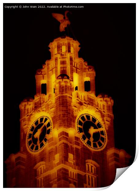 Liver Building (Digital Art) Print by John Wain