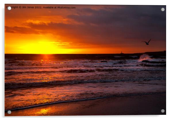 Sunrise over the North Sea Acrylic by Jim Jones