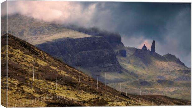 Clouds over Storr Canvas Print by Leighton Collins