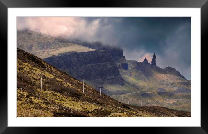 Clouds over Storr Framed Mounted Print by Leighton Collins