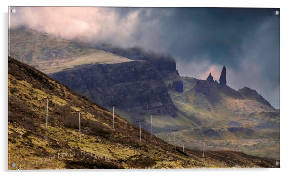 Clouds over Storr Acrylic by Leighton Collins