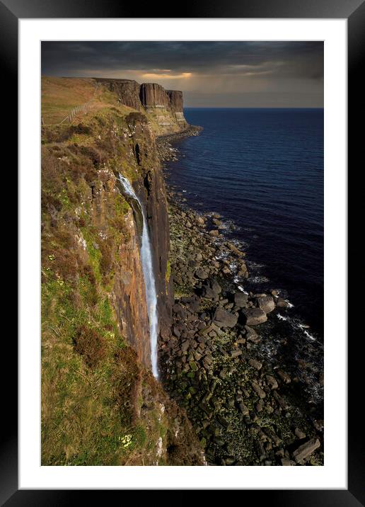 Mealt falls Isle of Skye Framed Mounted Print by Leighton Collins