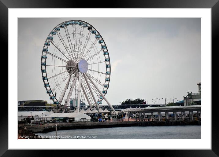 Hong Kong Ferris wheel Framed Mounted Print by Stan Lihai