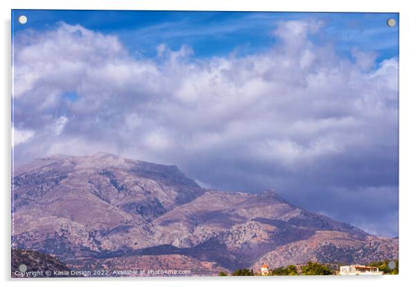 Lasithi Plateau, Crete, Greece Acrylic by Kasia Design