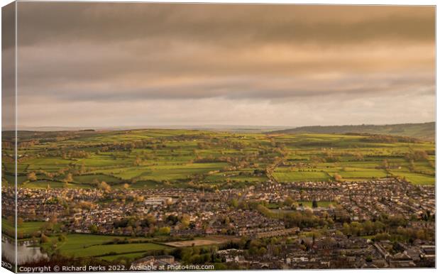 Otley in Wharfedale  Canvas Print by Richard Perks
