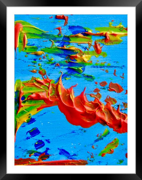Abstract 170 Framed Mounted Print by Stephanie Moore