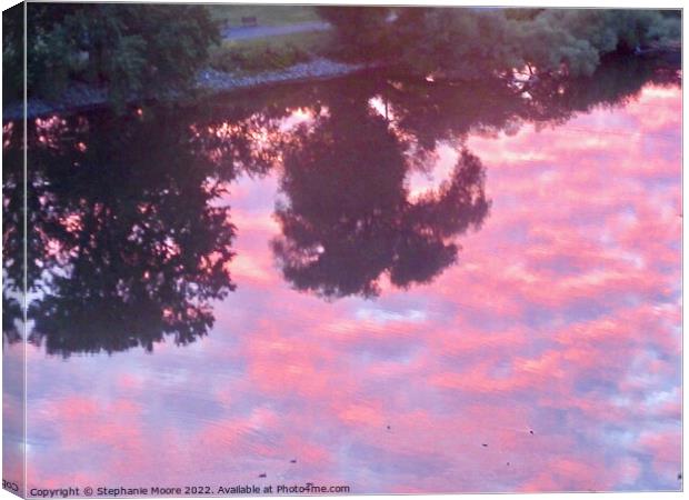 Pink Clouds Canvas Print by Stephanie Moore