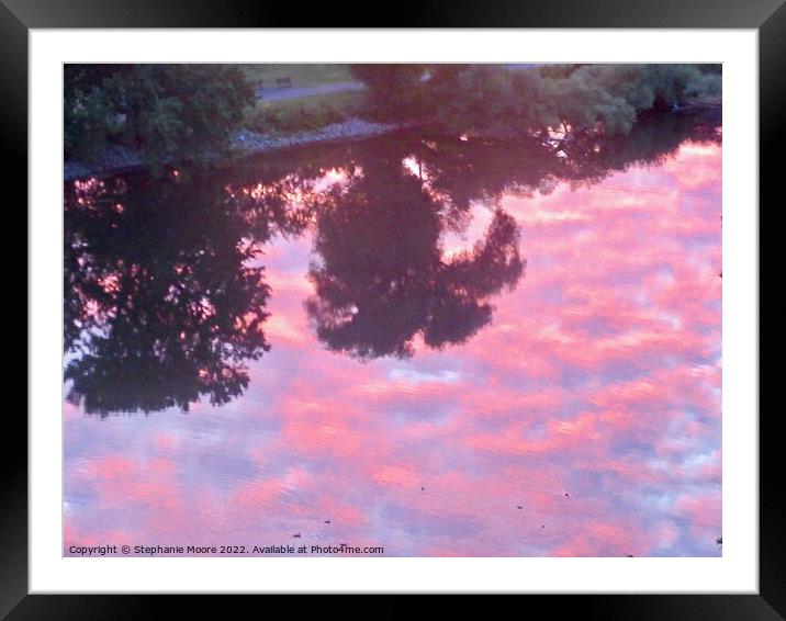 Pink Clouds Framed Mounted Print by Stephanie Moore