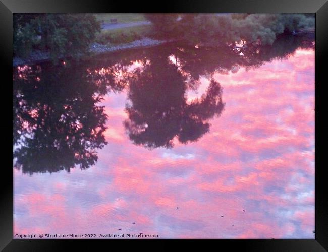 Pink Clouds Framed Print by Stephanie Moore