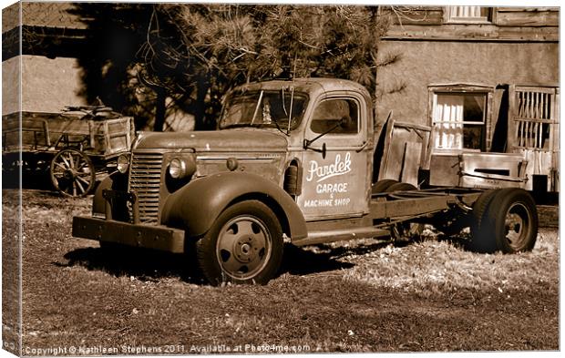 1930s Plymouth Truck Canvas Print by Kathleen Stephens