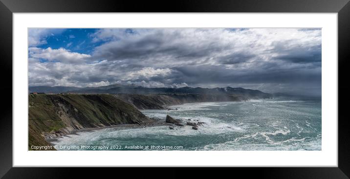 The Cliffs of Cabo Vidio Framed Mounted Print by DiFigiano Photography