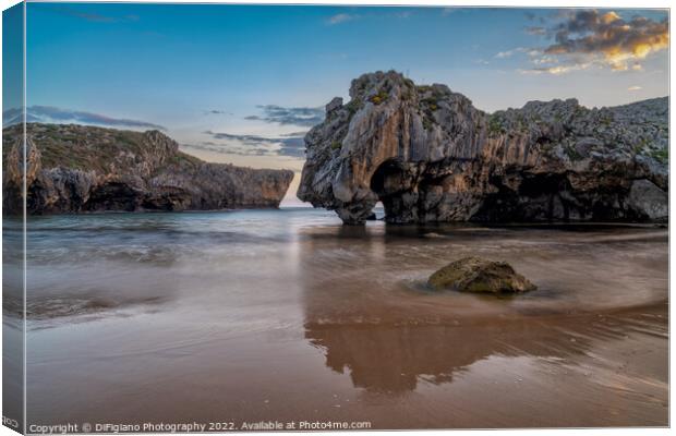Playa de Cuevas del Mar Canvas Print by DiFigiano Photography