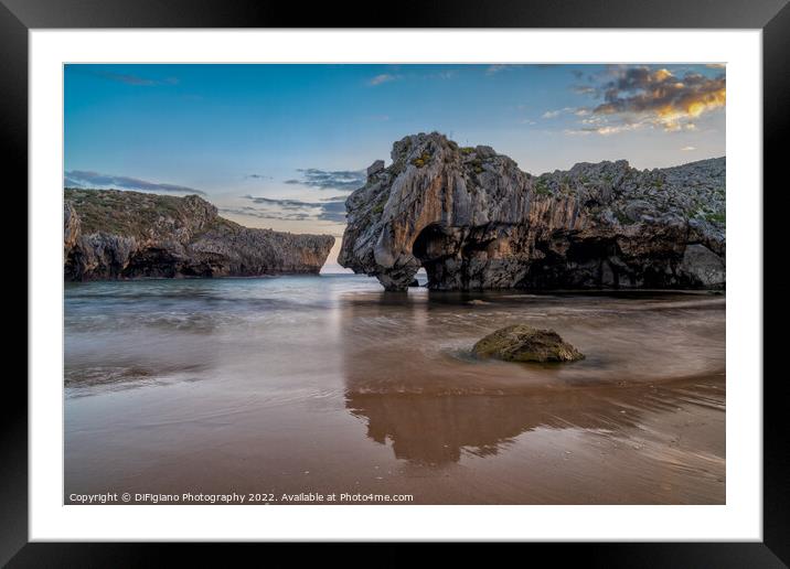 Playa de Cuevas del Mar Framed Mounted Print by DiFigiano Photography