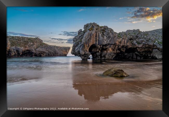 Playa de Cuevas del Mar Framed Print by DiFigiano Photography