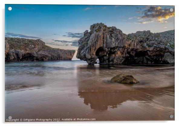 Playa de Cuevas del Mar Acrylic by DiFigiano Photography