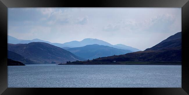 Loch Broom at Ullapool Framed Print by Leighton Collins