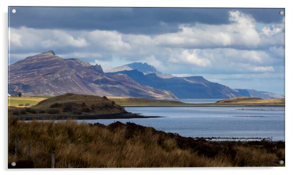 The Scottish Highlands Acrylic by Leighton Collins