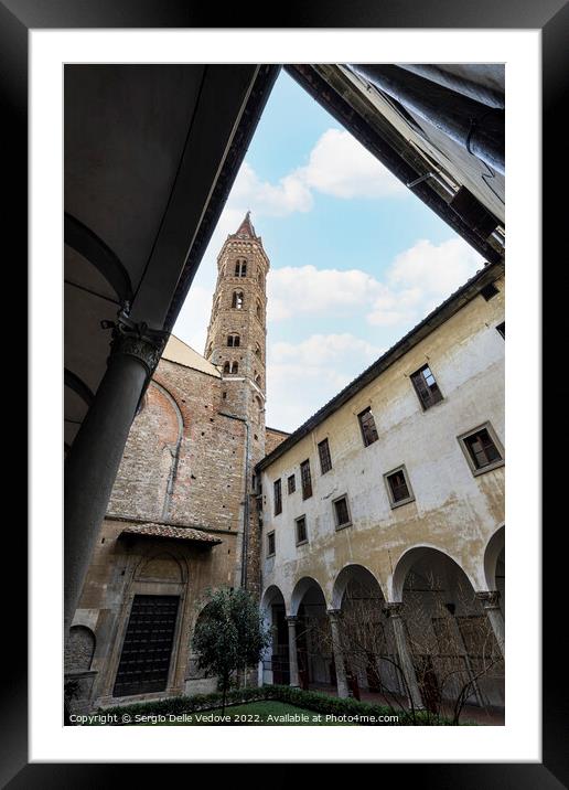 Badia Fiorentina - Monastery in Florence, Italy Framed Mounted Print by Sergio Delle Vedove