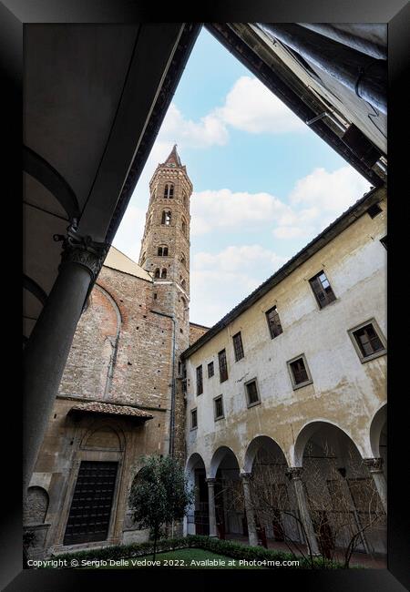 Badia Fiorentina - Monastery in Florence, Italy Framed Print by Sergio Delle Vedove