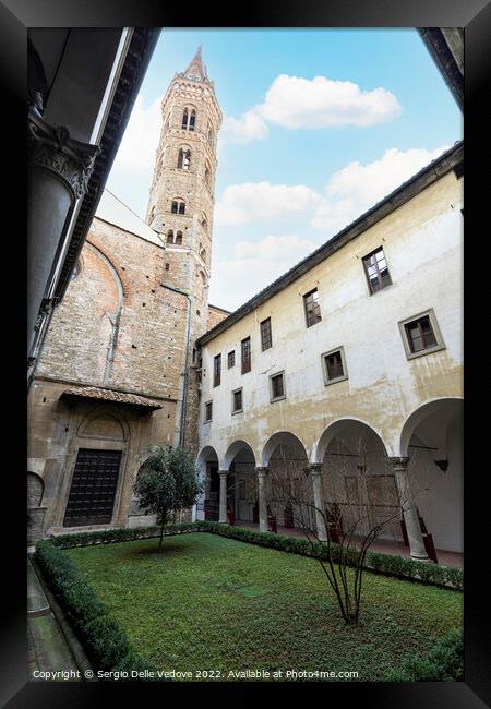 Badia Fiorentina - Monastery in Florence, Italy Framed Print by Sergio Delle Vedove