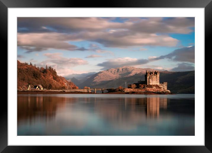 Sunset at Eilean Donan Castle Framed Mounted Print by Leighton Collins