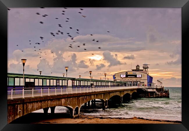 Golden Sunrise at Bournemouth Pier Framed Print by Andy Evans Photos