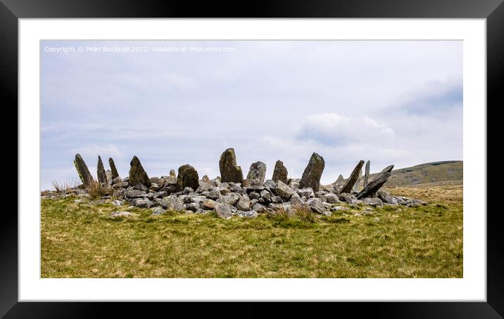 Bronze Age Stone Circle Wales Framed Mounted Print by Pearl Bucknall
