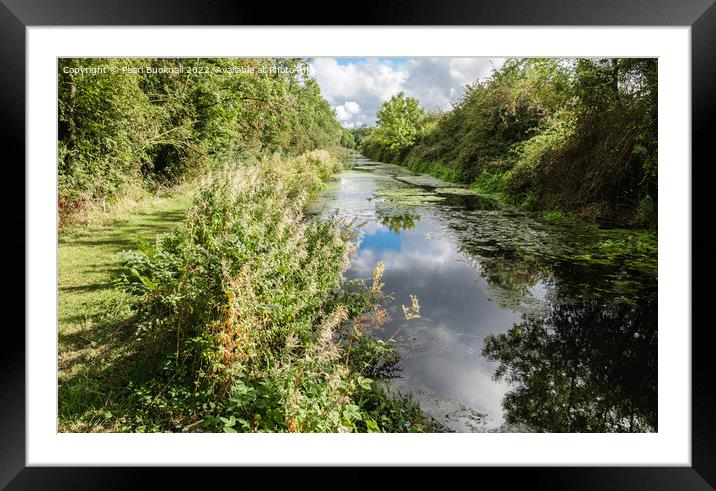 Grantham Canal Lincolnshire England Framed Mounted Print by Pearl Bucknall