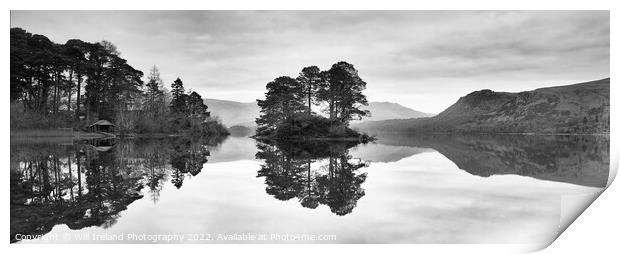 Lake District - Otter Island on Derwent Water Print by Will Ireland Photography