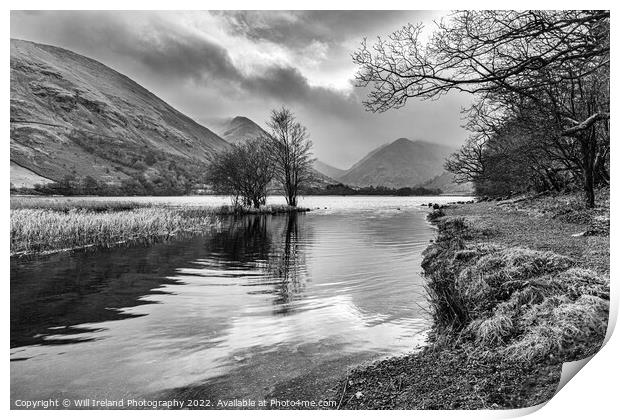 Lake District - Brothers Water - Mono Print by Will Ireland Photography