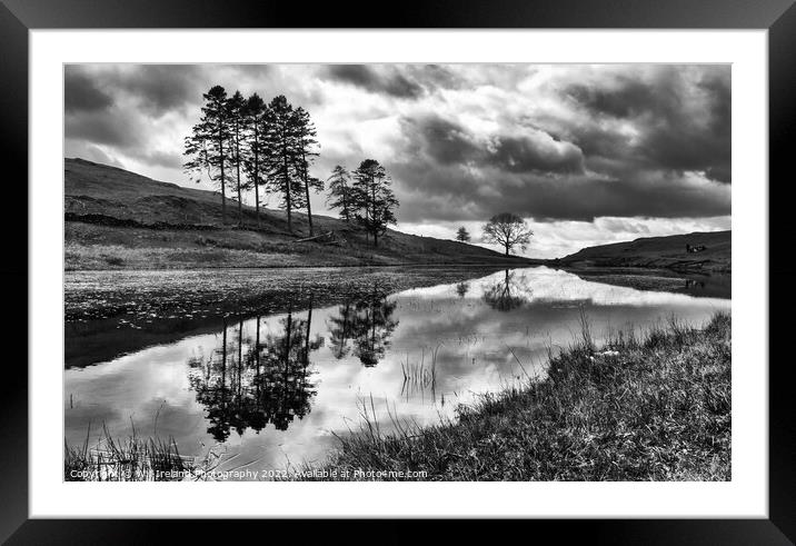 Lake District - School Knott Tarn - Mono Framed Mounted Print by Will Ireland Photography