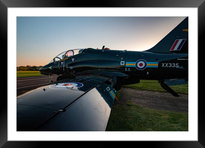 RAF Hawk XX335 Framed Mounted Print by J Biggadike
