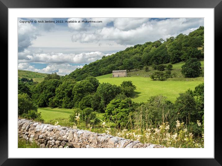 Upper Wharfedale Yorkshire Dales National Park  Framed Mounted Print by Nick Jenkins
