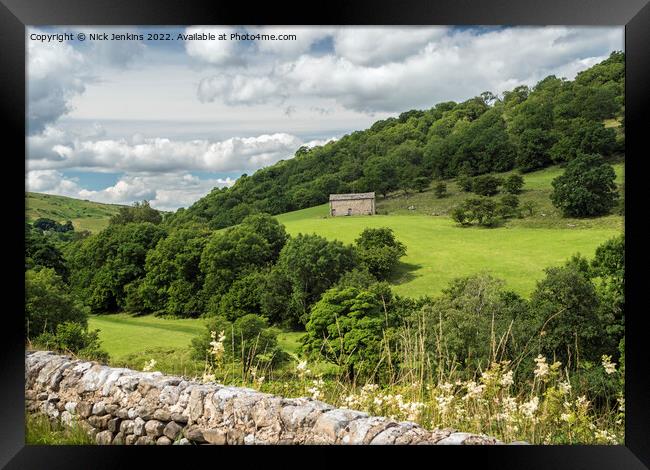Upper Wharfedale Yorkshire Dales National Park  Framed Print by Nick Jenkins