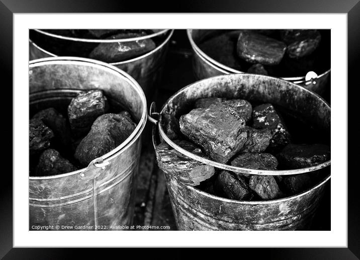 Coal Buckets Framed Mounted Print by Drew Gardner