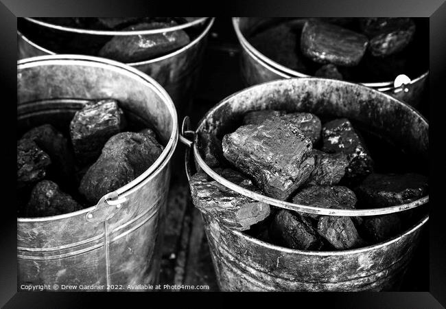 Coal Buckets Framed Print by Drew Gardner