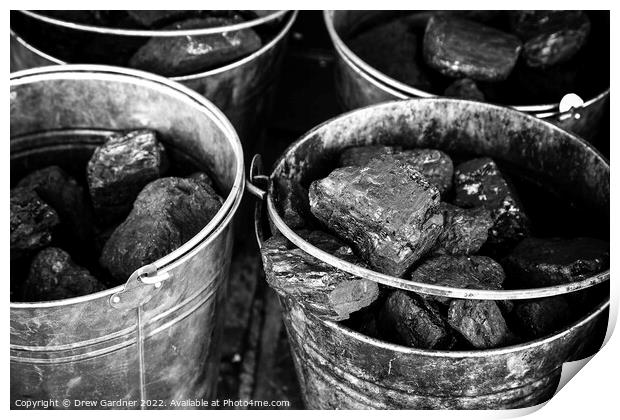 Coal Buckets Print by Drew Gardner