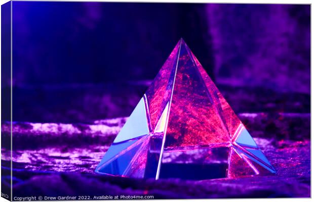 Laser Pyramid Canvas Print by Drew Gardner