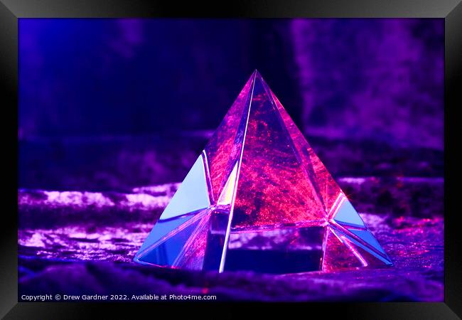 Laser Pyramid Framed Print by Drew Gardner