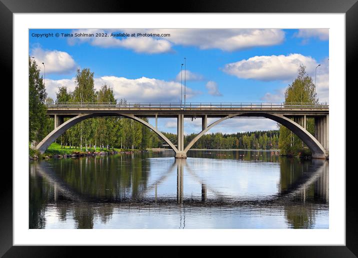 Äänekoski Bridge, Finland Framed Mounted Print by Taina Sohlman