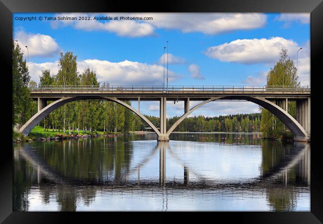 Äänekoski Bridge, Finland Framed Print by Taina Sohlman
