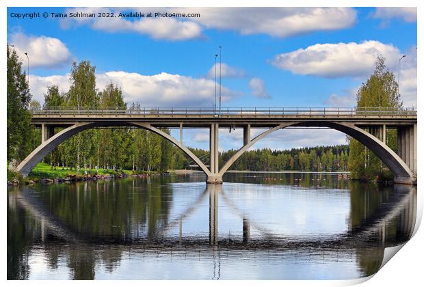 Äänekoski Bridge, Finland Print by Taina Sohlman