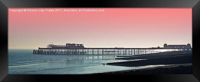 Remains of Hastings Pier Framed Print by Sharon Lisa Clarke