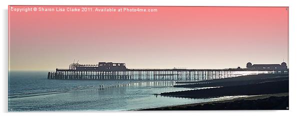 Remains of Hastings Pier Acrylic by Sharon Lisa Clarke