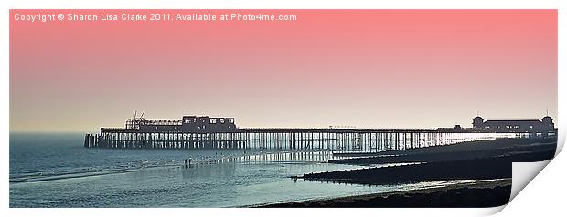 Remains of Hastings Pier Print by Sharon Lisa Clarke